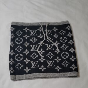 Louis Vuitton Black and Gray Monogram Snood Neck Warmer